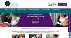 Desktop Screenshot of nztertiarycollege.ac.nz