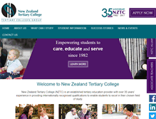 Tablet Screenshot of nztertiarycollege.ac.nz